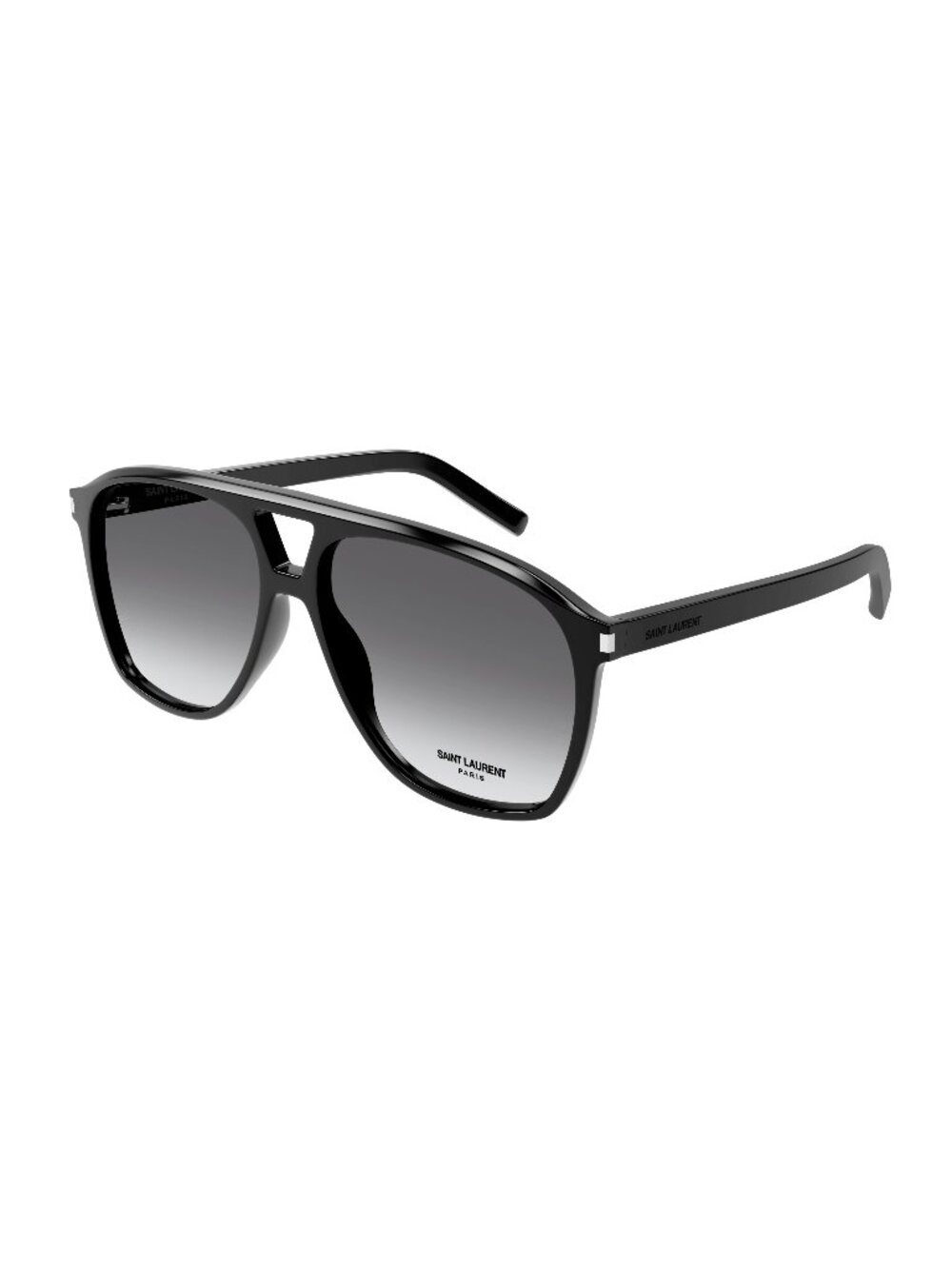 New Saint Laurent Women's Sunglasses Black Square Grey Lens Acetate Frame SL 596